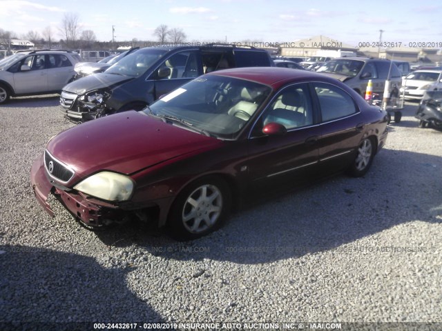 1MEHM55S12A604764 - 2002 MERCURY SABLE LS PREMIUM RED photo 2