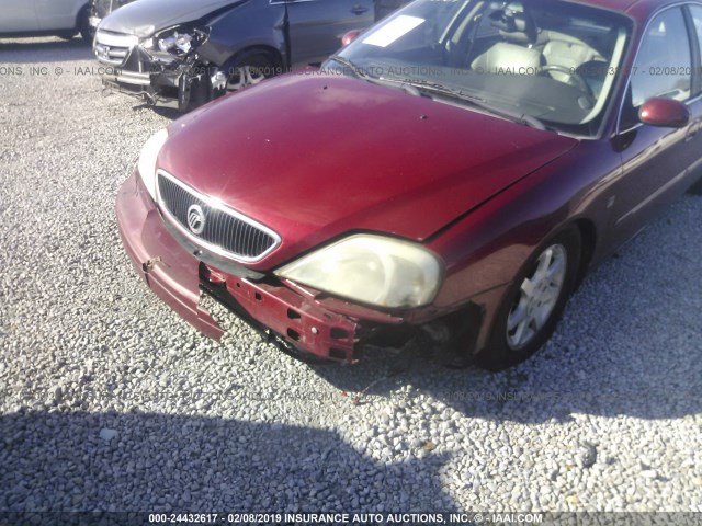 1MEHM55S12A604764 - 2002 MERCURY SABLE LS PREMIUM RED photo 6