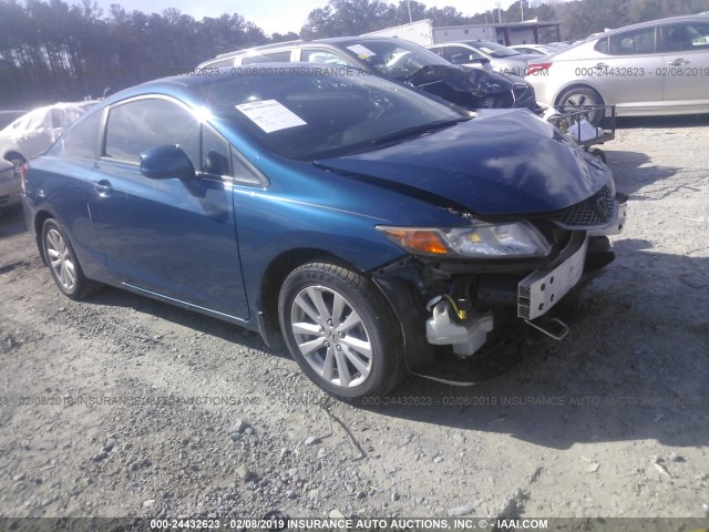 2HGFG3B1XCH528451 - 2012 HONDA CIVIC EXL BLUE photo 1