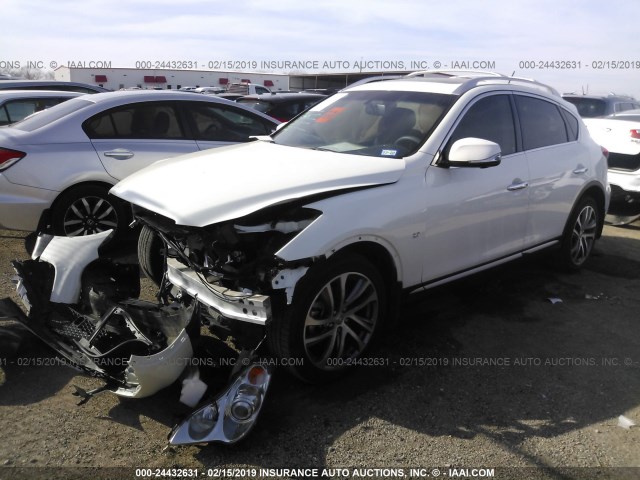 JN1BJ0RP2HM384909 - 2017 INFINITI QX50 WHITE photo 2