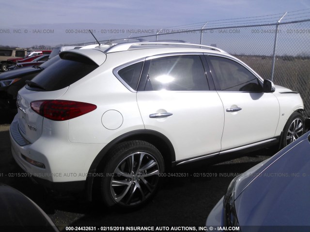 JN1BJ0RP2HM384909 - 2017 INFINITI QX50 WHITE photo 4