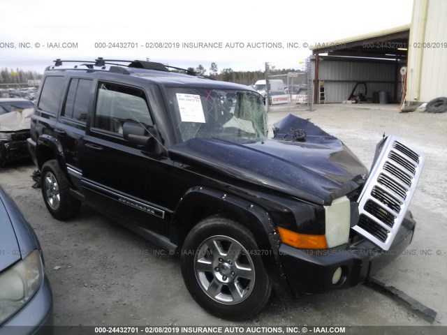 1J8HG58266C133461 - 2006 JEEP COMMANDER LIMITED BLACK photo 1