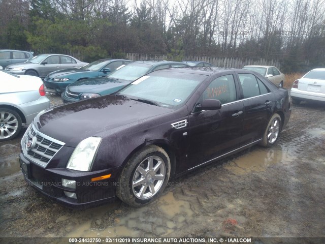 1G6DW67V580115065 - 2008 CADILLAC STS PURPLE photo 2