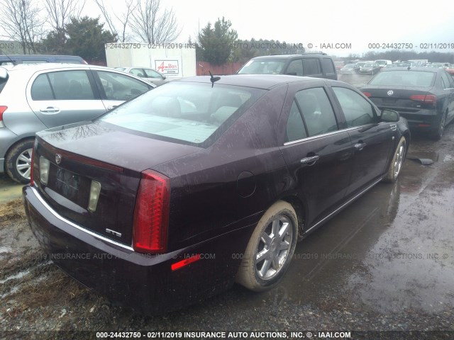 1G6DW67V580115065 - 2008 CADILLAC STS PURPLE photo 4