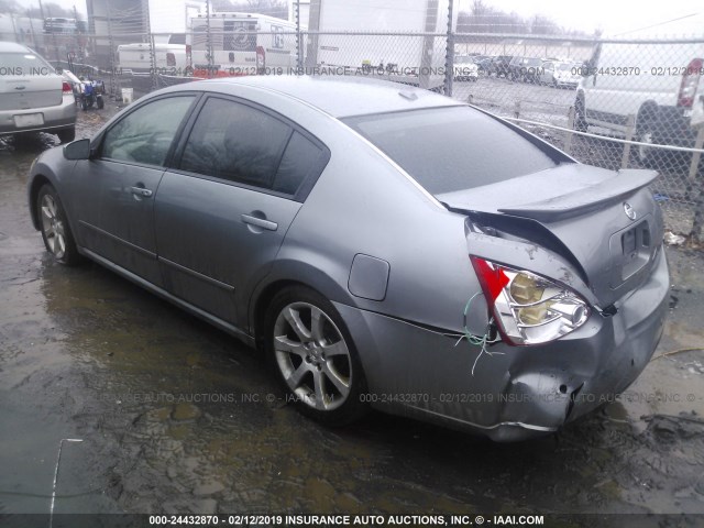 1N4BA41E58C834403 - 2008 NISSAN MAXIMA SE/SL GRAY photo 3