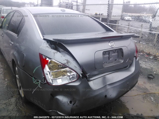 1N4BA41E58C834403 - 2008 NISSAN MAXIMA SE/SL GRAY photo 6