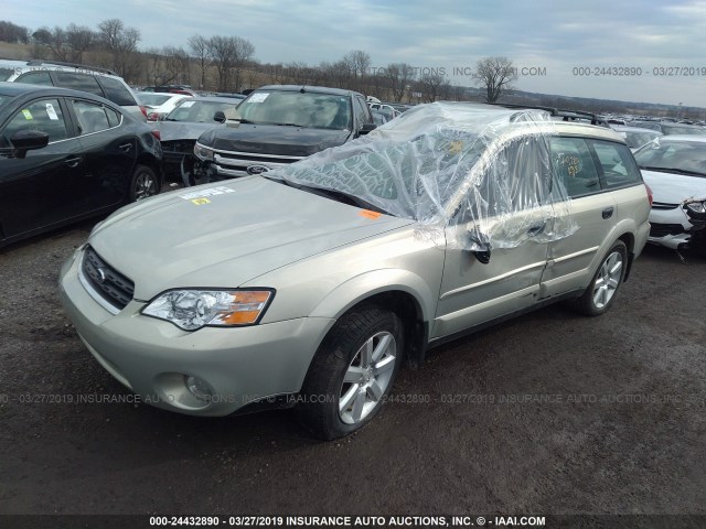 4S4BP61C277317811 - 2007 SUBARU LEGACY OUTBACK 2.5I GOLD photo 2