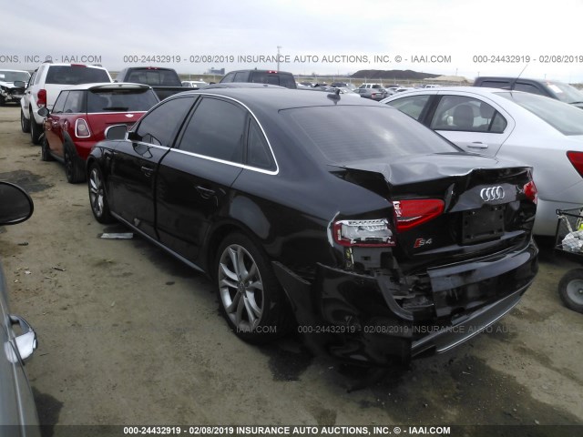 WAUBGAFL7DA206652 - 2013 AUDI S4 PREMIUM PLUS BLACK photo 3