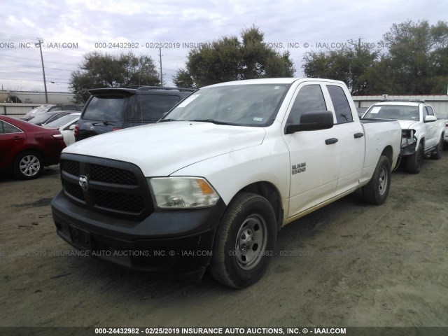 1C6RR6FG7ES235387 - 2014 RAM 1500 ST WHITE photo 2