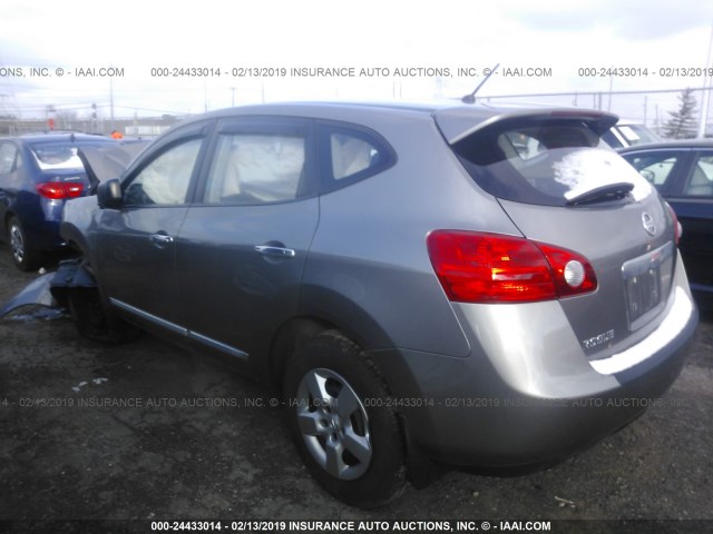 JN8AS5MV2BW677489 - 2011 NISSAN ROGUE S/SV/KROM GRAY photo 3