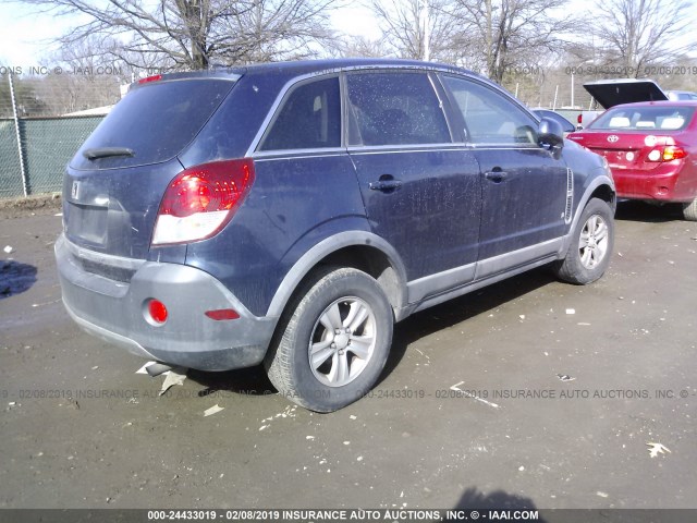 3GSCL33P08S674544 - 2008 SATURN VUE XE Dark Blue photo 4