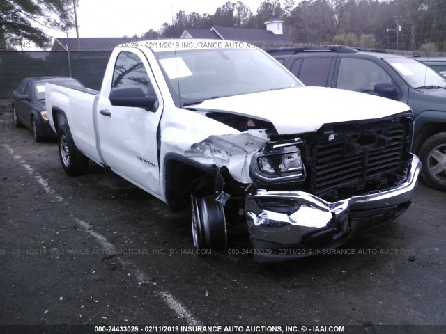 1GTN1LEC7JZ903105 - 2018 GMC SIERRA C1500 WHITE photo 1