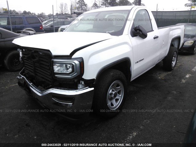 1GTN1LEC7JZ903105 - 2018 GMC SIERRA C1500 WHITE photo 2