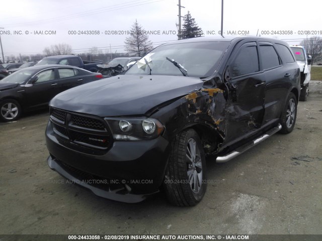 1C4RDJAG0DC688843 - 2013 DODGE DURANGO SXT BLACK photo 2