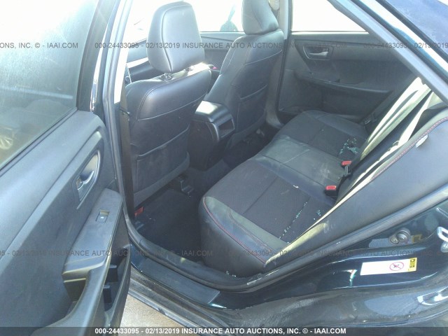 4T1BF1FK5HU697719 - 2017 TOYOTA CAMRY LE/XLE/SE/XSE BLACK photo 8