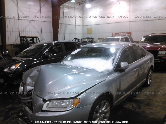 YV1902AH7C1162191 - 2012 VOLVO S80 T6 SILVER photo 2