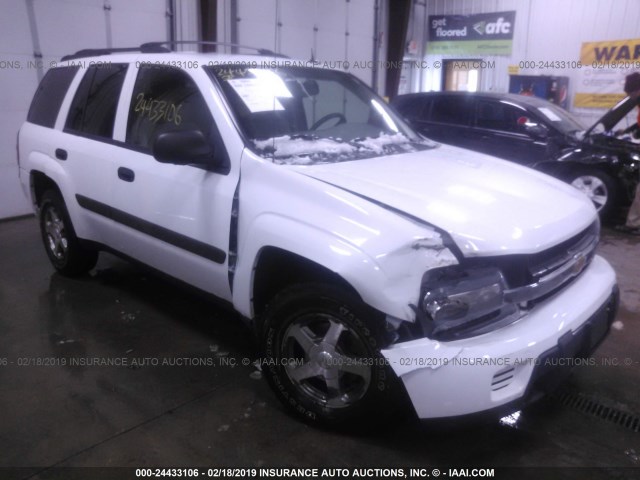 1GNDT13S052165271 - 2005 CHEVROLET TRAILBLAZER LS/LT WHITE photo 1