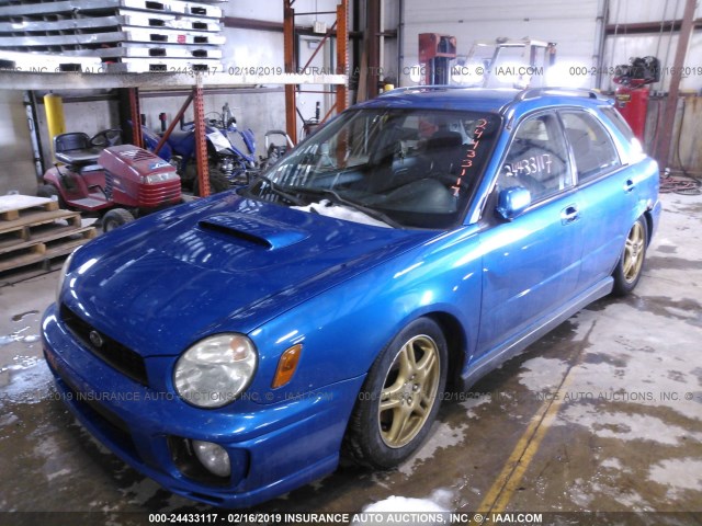 JF1GG29642G822605 - 2002 SUBARU IMPREZA WRX BLUE photo 2