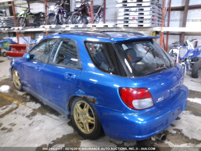 JF1GG29642G822605 - 2002 SUBARU IMPREZA WRX BLUE photo 3