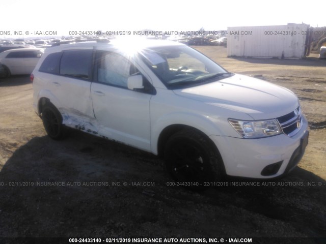 3C4PDCBG2FT744208 - 2015 DODGE JOURNEY SXT WHITE photo 1