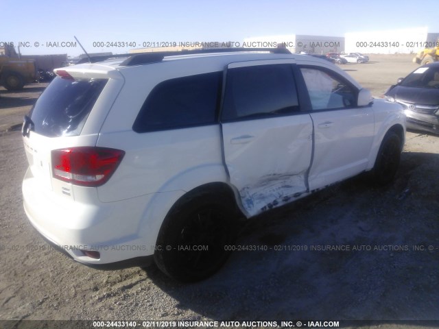 3C4PDCBG2FT744208 - 2015 DODGE JOURNEY SXT WHITE photo 4