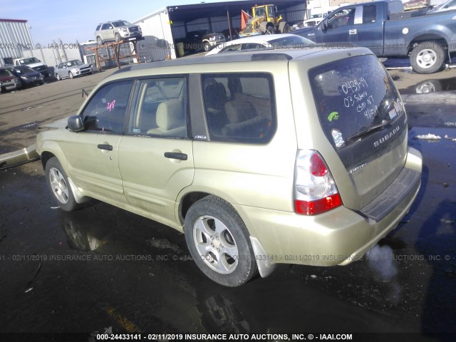 JF1SG65643H732132 - 2003 SUBARU FORESTER 2.5XS GOLD photo 3