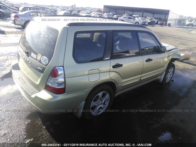 JF1SG65643H732132 - 2003 SUBARU FORESTER 2.5XS GOLD photo 4