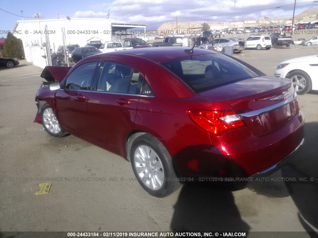 1C3CCBAB9DN560628 - 2013 CHRYSLER 200 LX RED photo 3