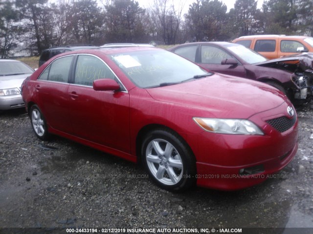 4T1BE46KX7U177356 - 2007 TOYOTA CAMRY NEW GENERAT CE/LE/XLE/SE RED photo 1