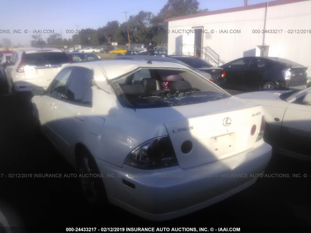 JTHBD182110024669 - 2001 LEXUS IS 300 WHITE photo 3