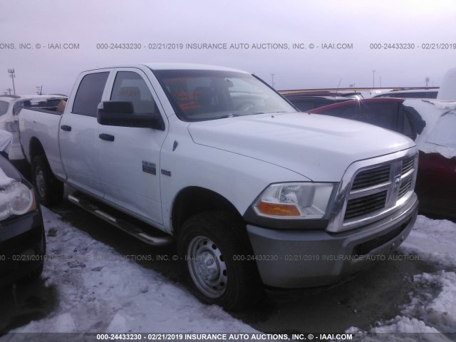 3D7TT2CT5AG114505 - 2010 DODGE RAM 2500 WHITE photo 1