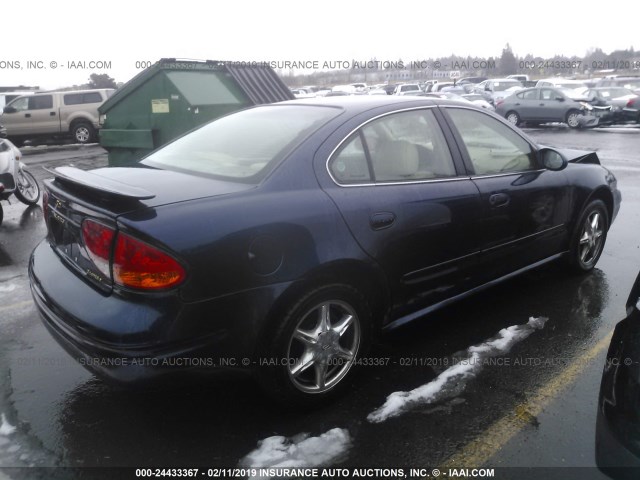 1G3NF52E9YC426256 - 2000 OLDSMOBILE ALERO GLS Navy photo 4