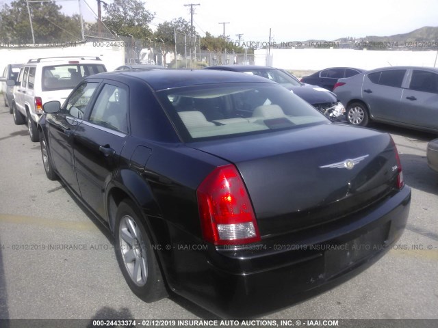 2C3LA43R16H246771 - 2006 CHRYSLER 300 BLACK photo 3