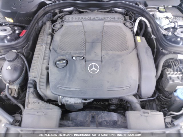 WDDHF5KB5EA846709 - 2014 MERCEDES-BENZ E 350 GREEN photo 10