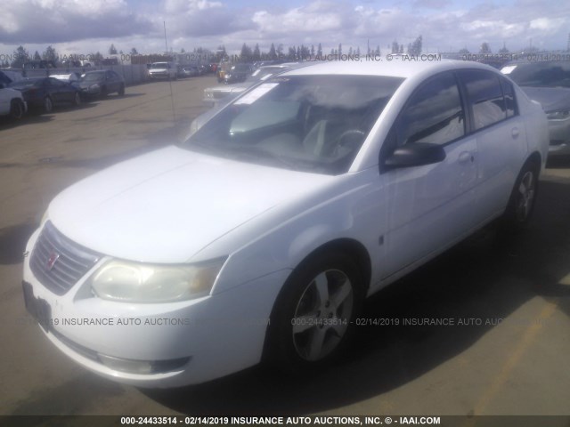 1G8AK55F56Z144036 - 2006 SATURN ION LEVEL 3 WHITE photo 2