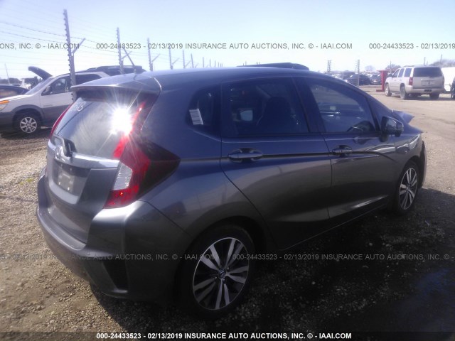 JHMGK5H73GX038927 - 2016 HONDA FIT EX/EXL GRAY photo 4