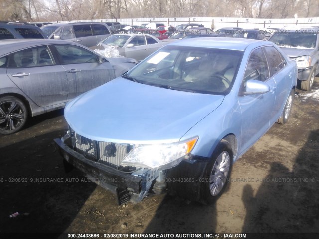 4T1BF1FK4CU537291 - 2012 TOYOTA CAMRY SE/LE/XLE 浅蓝色 照片 2