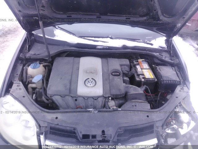 3VWEF71K47M064351 - 2007 VOLKSWAGEN JETTA WOLFSBURG 黑色 照片 10