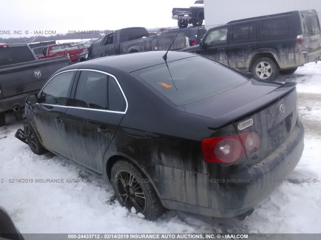 3VWEF71K47M064351 - 2007 VOLKSWAGEN JETTA WOLFSBURG 黑色 照片 3