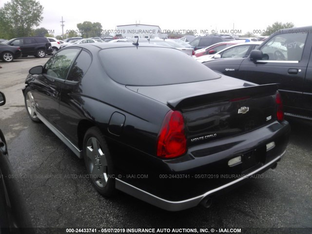 2G1WL15C269302973 - 2006 CHEVROLET MONTE CARLO SS შავი ფოტო 3