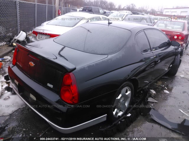 2G1WL15C269302973 - 2006 CHEVROLET MONTE CARLO SS შავი ფოტო 4
