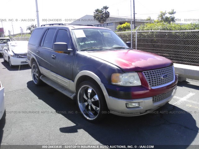 1FMPU17515LA56413 - 2005 FORD EXPEDITION EDDIE BAUER RED photo 1