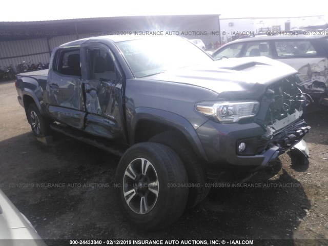 3TMBZ5DNXGM003643 - 2016 TOYOTA TACOMA DOUBLE CAB/SR5/TRD SPORT GRAY photo 1