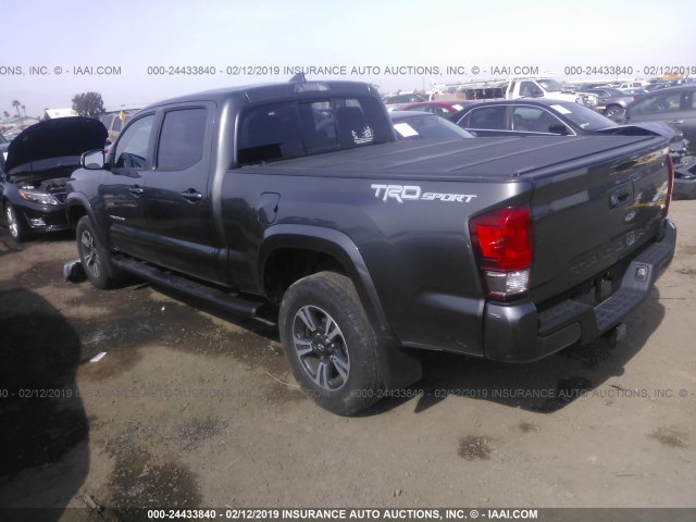 3TMBZ5DNXGM003643 - 2016 TOYOTA TACOMA DOUBLE CAB/SR5/TRD SPORT GRAY photo 3