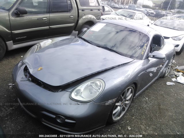 WP0AB29816U785326 - 2006 PORSCHE CAYMAN S GRAY photo 2