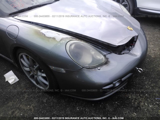 WP0AB29816U785326 - 2006 PORSCHE CAYMAN S GRAY photo 6