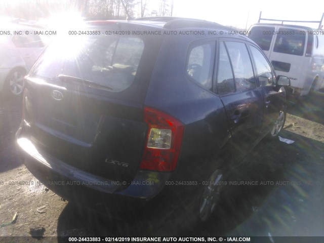 KNAFG526287156836 - 2008 KIA RONDO LX/EX BLUE photo 4