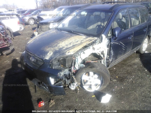 KNAFG526287156836 - 2008 KIA RONDO LX/EX BLUE photo 6