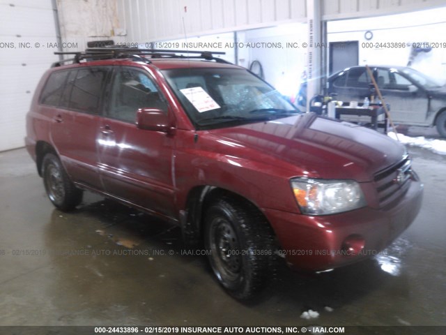 JTEEP21A850120538 - 2005 TOYOTA HIGHLANDER LIMITED MAROON photo 1