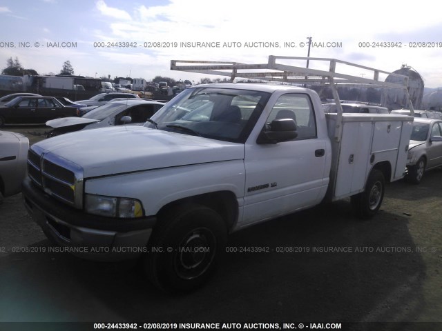 3B6KC26ZX2M271587 - 2002 DODGE RAM 2500 WHITE photo 2